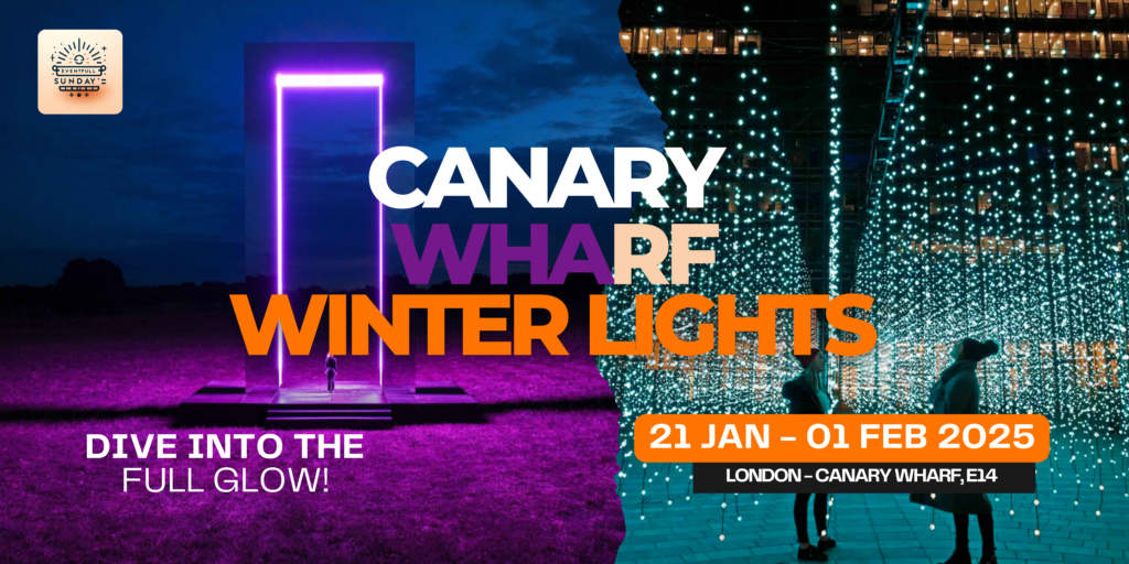 canary wharf winter lights