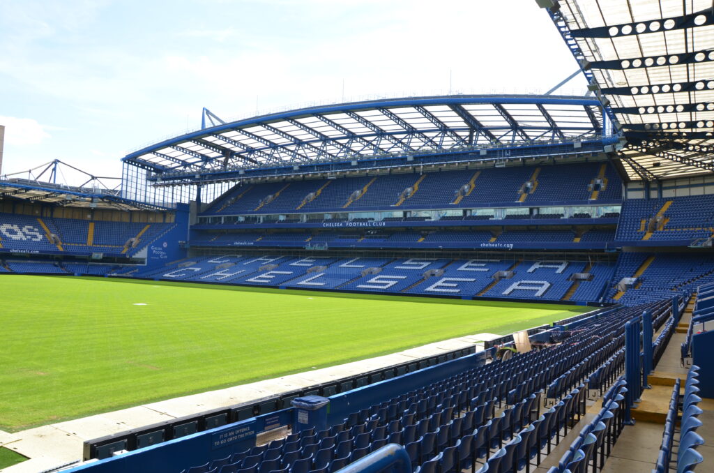 Chelsea's Stamford Bridge stadium on matchday